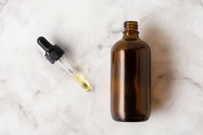 Empty 50 ml bottle with cap and dropper (opaque glass)